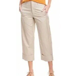 Vince Cuffed Straight Leg Khaki Cropped Pants Marble-sz 2